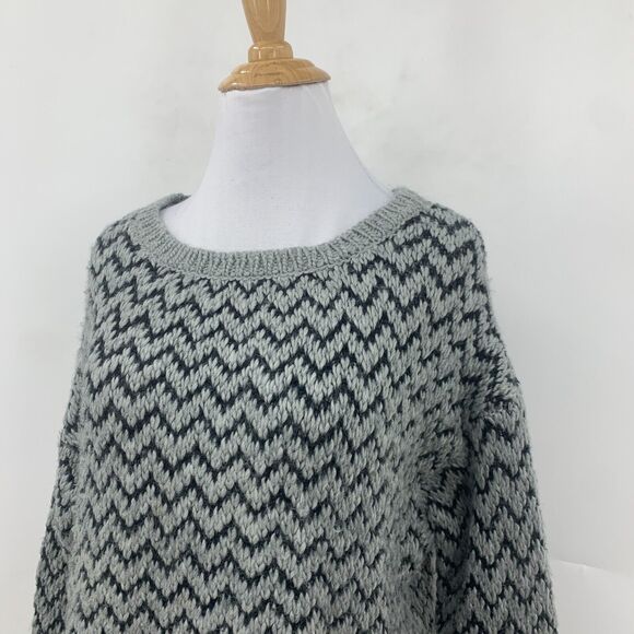 JOIE Nico Chevron Sweater Womens XS Extra Small Wool Blend Pullover Long Sleeve - Picture 3 of 13